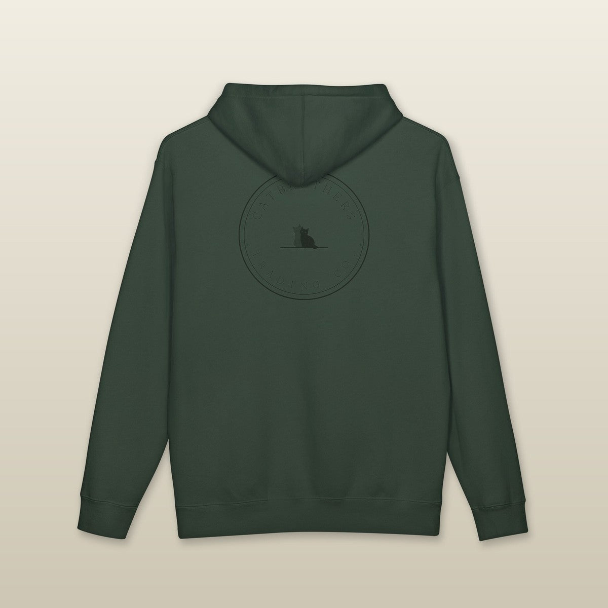 The Sunday in Alpine Green, back — tonal Trading Co. badge