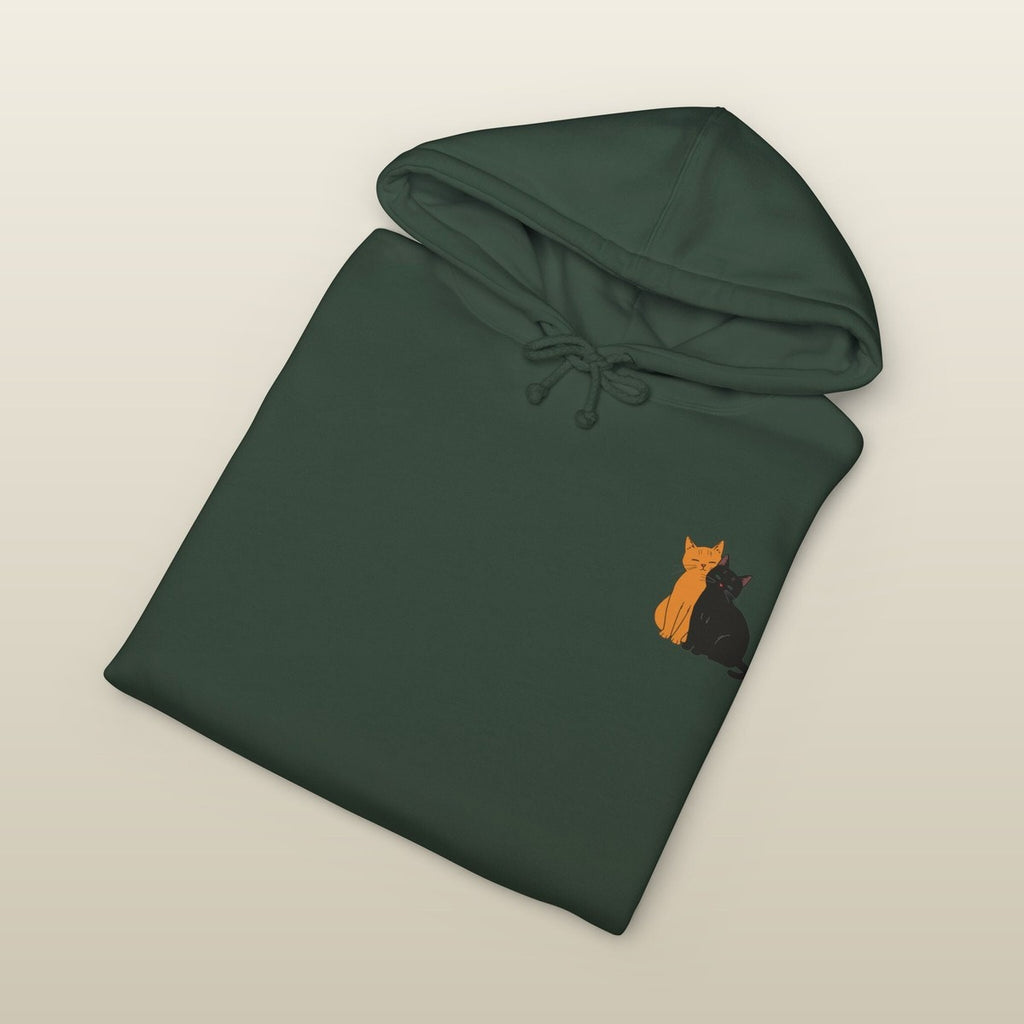 The Sunday in Alpine Green, folded — heavyweight fleece