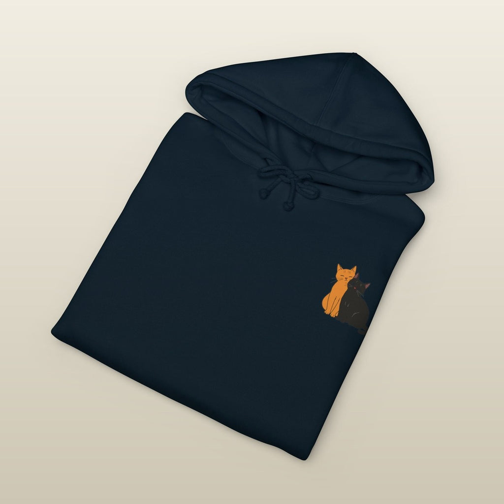 The Sunday in Navy, folded — heavyweight fleece