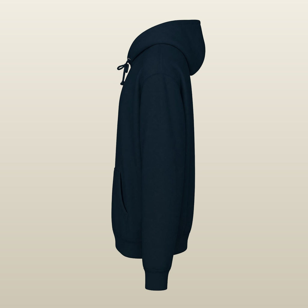 The Sunday in Alpine Green — side profile, hood and sleeve