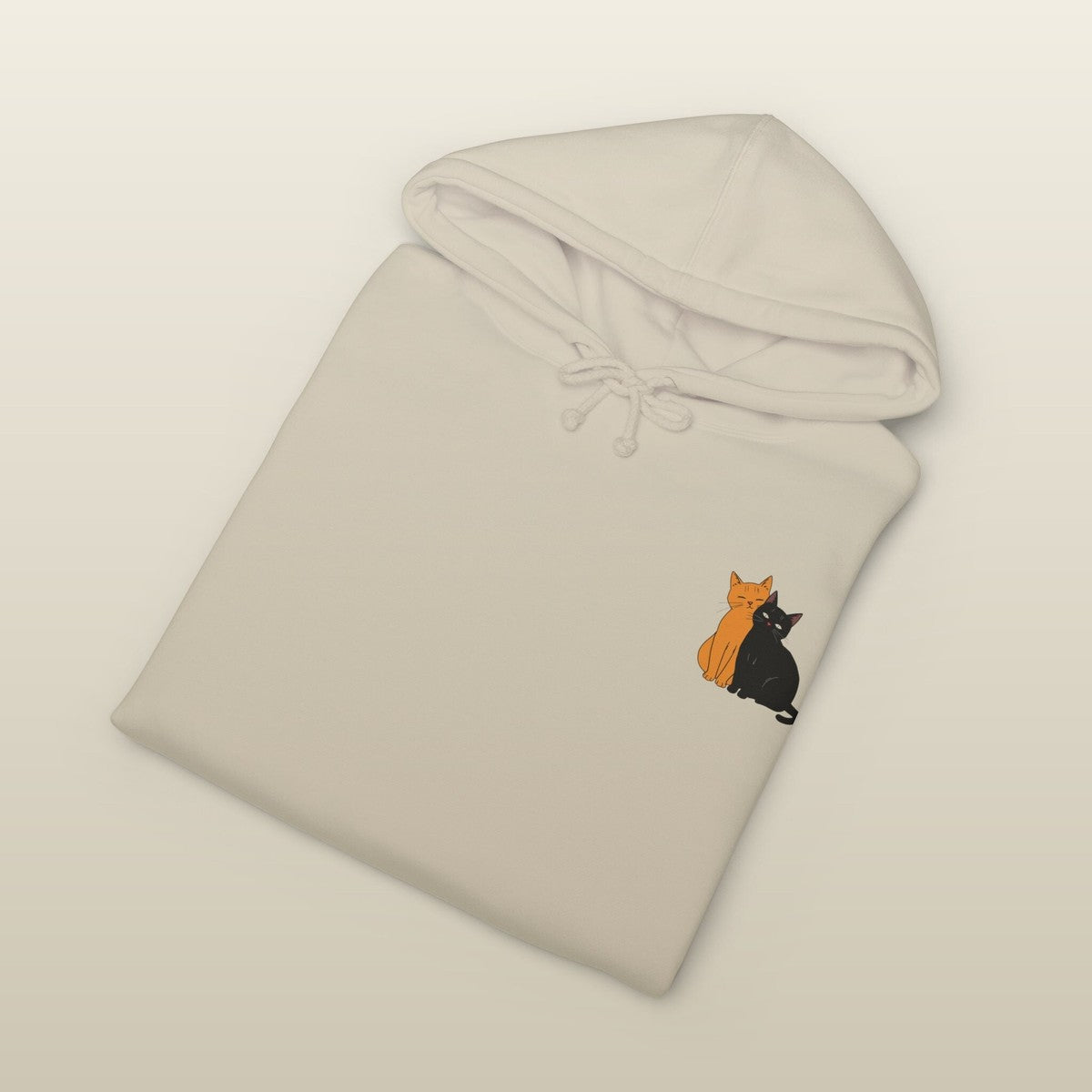 The Sunday in Bone, folded — heavyweight fleece